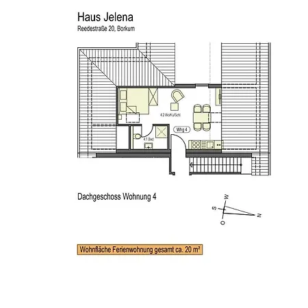 Haus Jelena 4 公寓 博尔库姆